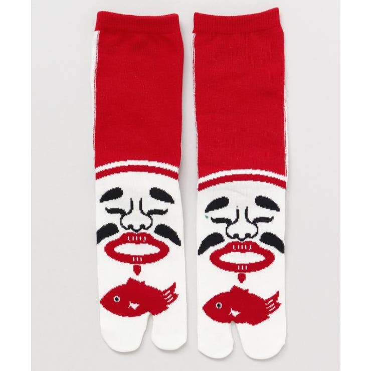 【カヤ】足袋型くつ下23～25cm 恵比寿 赤 | アミナコレクション  | 詳細画像2 