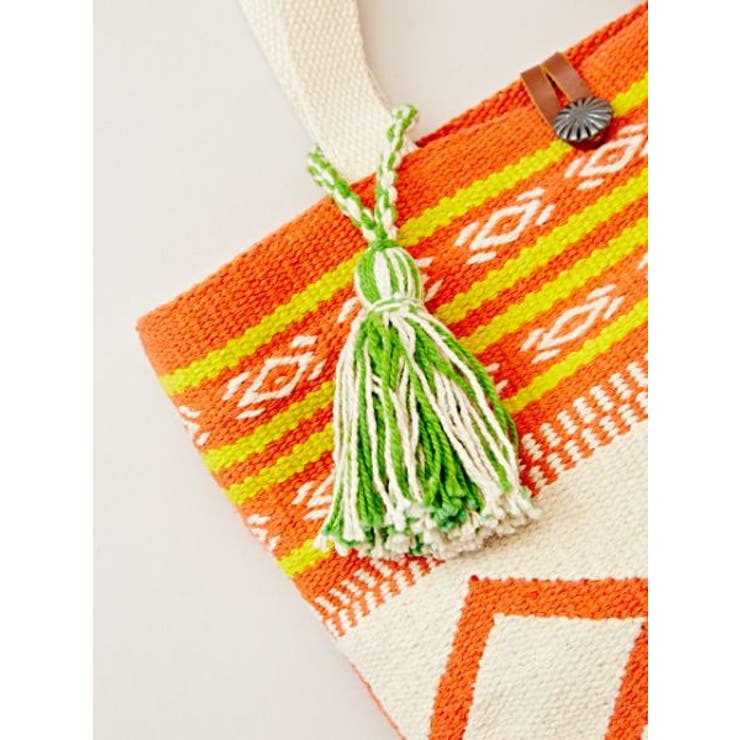 【チャイハネ】HAND WOVEN RUGS メキシカン柄織りトートバッグ | アミナコレクション  | 詳細画像3