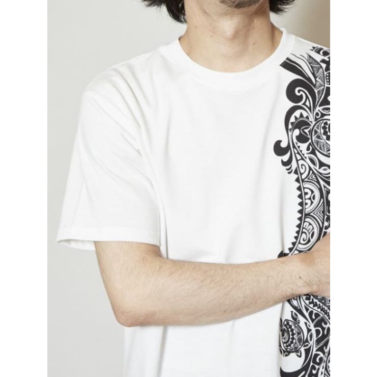 Kahiko】トライバルメンズTシャツL[品番：ACNW0007969]｜アミナ