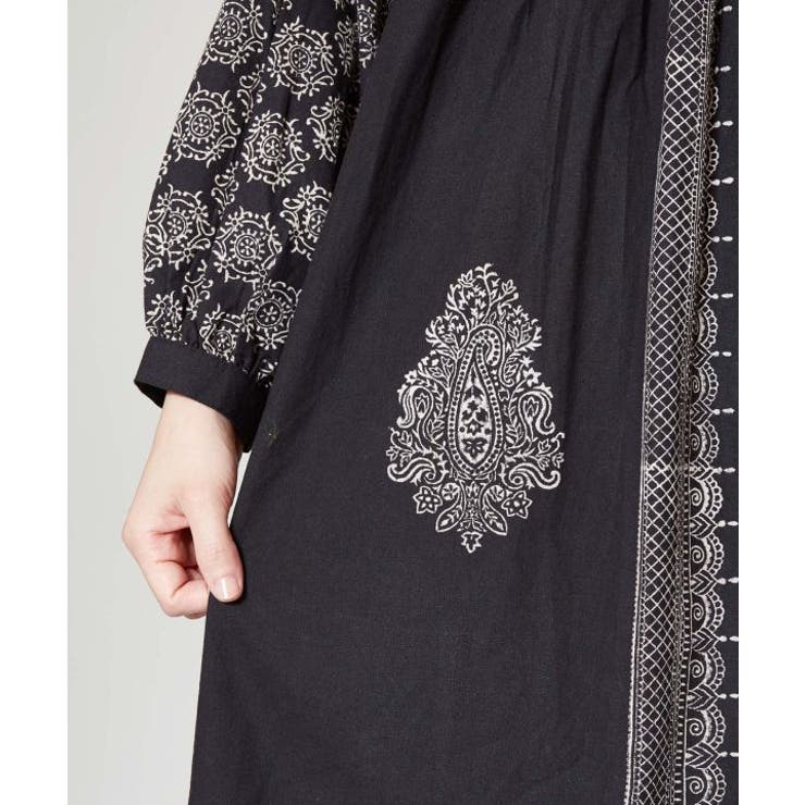 チャイハネ　ブロックプリントワンピース チャイハネ（チャイハネ）の「【チャイハネ】ブロックプリント
