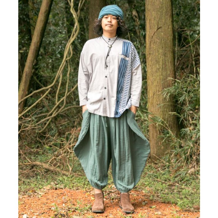 【チャイハネ】ダブルガーゼMEN'S変形パンツ | アミナコレクション | 詳細画像3 