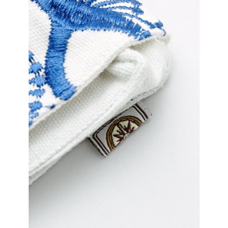 【カヤ】花刺繍ミニクラッチバッグ 平ポーチ | アミナコレクション  | 詳細画像4