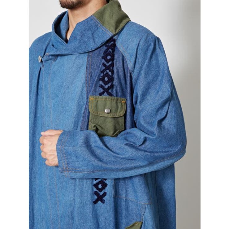 チャイハネ】刺繍＆パッチワークMEN'Sコート[品番：ACNW0016283