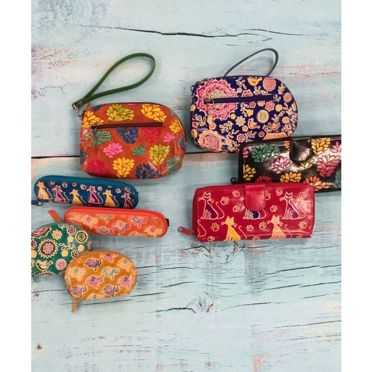 【チャイハネ】インド伝統山羊革細工 サンティニミニポーチ | アミナコレクション  | 詳細画像4 