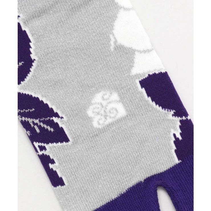 【カヤ】足袋型くつ下23～25cm 立秋花 白鼠 | アミナコレクション  | 詳細画像4 