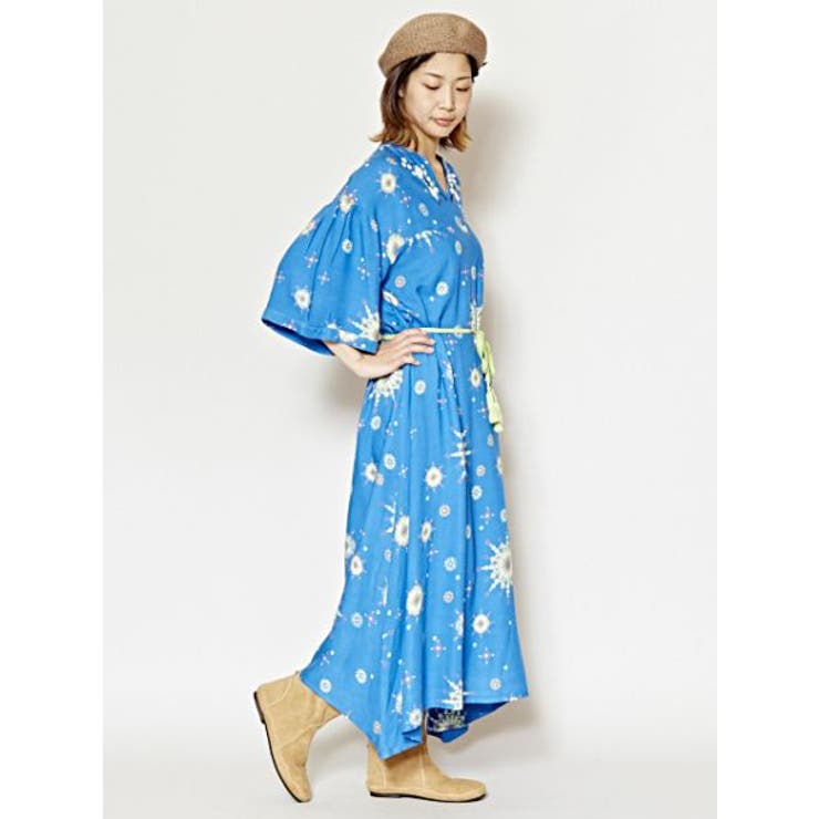 【チャイハネ】イスラミック風プリントワンピース | アミナコレクション  | 詳細画像4