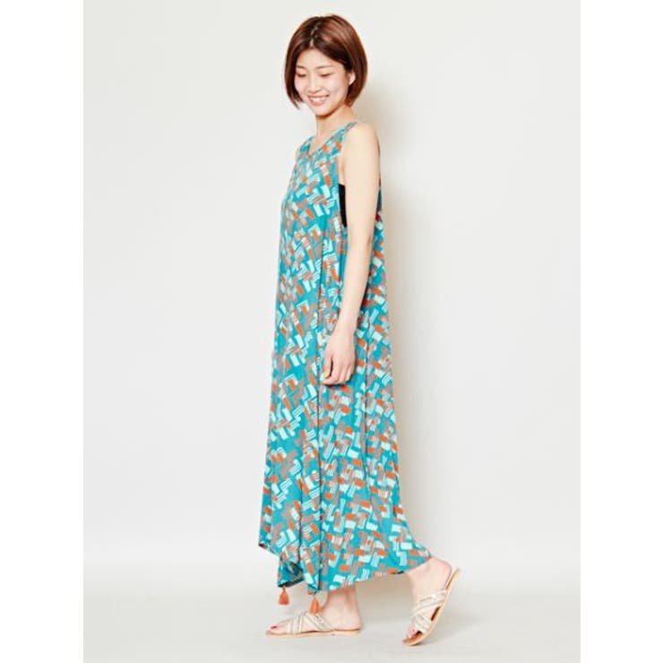 【チャイハネ】yul 幾何学柄ノースリーブワンピース | アミナコレクション  | 詳細画像5