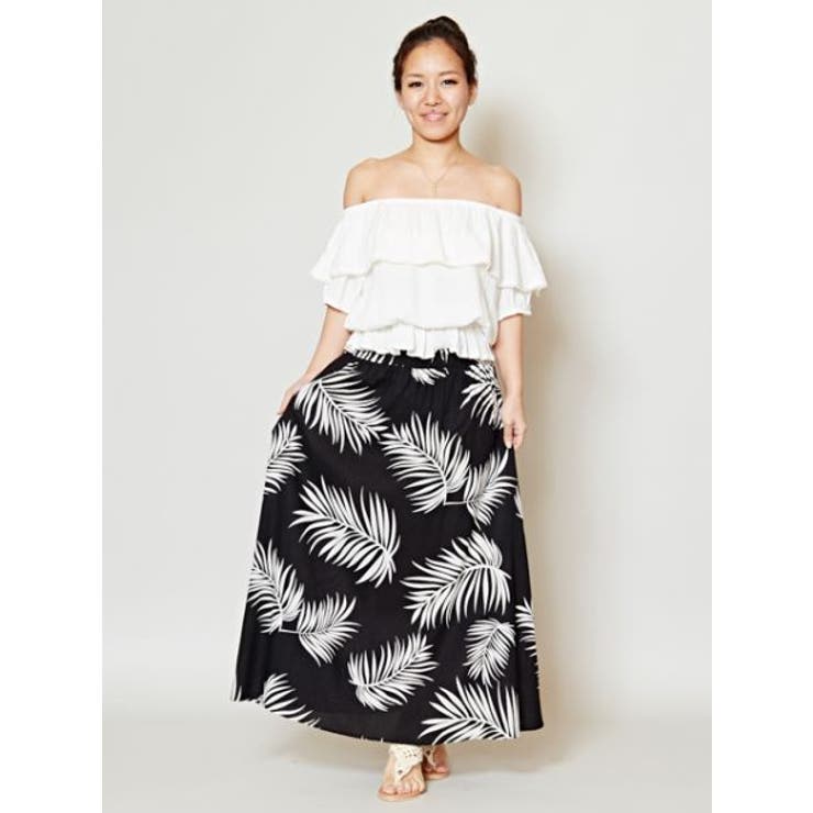 Kahiko】ハワイアン柄ロングスカート[品番：ACNW0003601]｜チャイハネ  