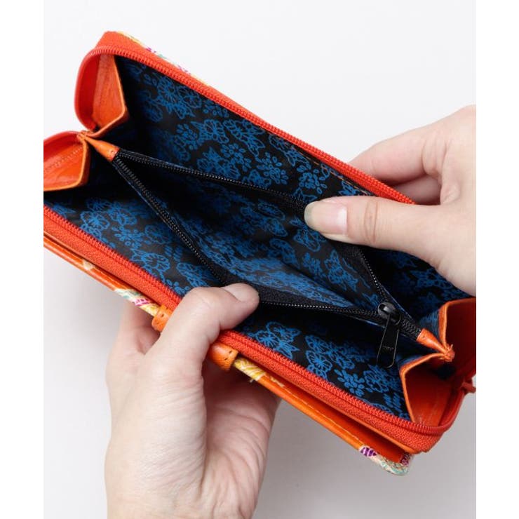 【チャイハネ】インド伝統山羊革細工 サンティニウォレット 長財布 | アミナコレクション  | 詳細画像5 