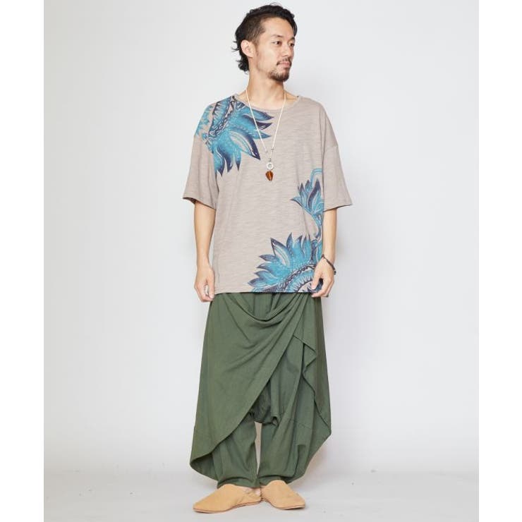 【チャイハネ】リゾートトライバルメンズTシャツ | アミナコレクション | 詳細画像6 