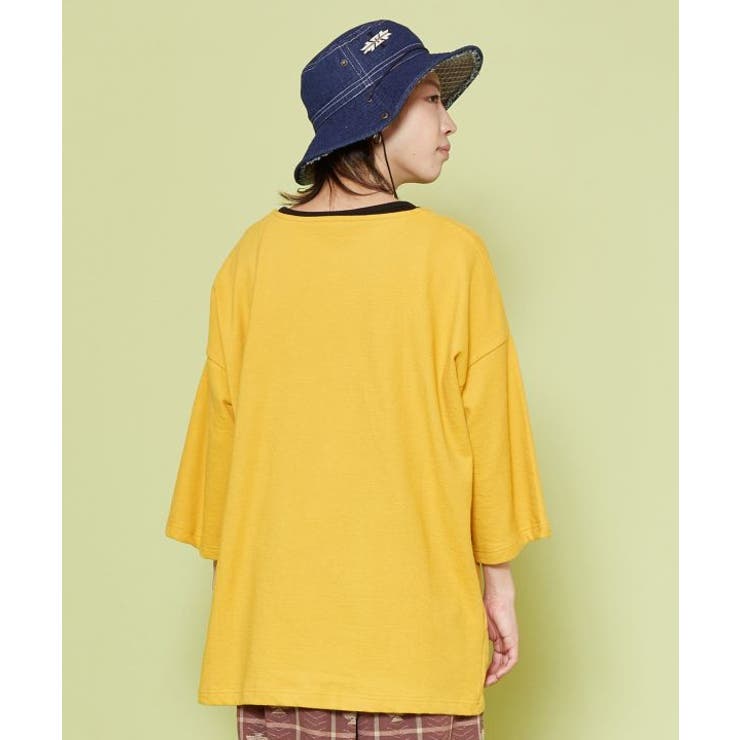 【チャイハネ】オルテガ柄刺繍メンズTシャツ | アミナコレクション | 詳細画像5 