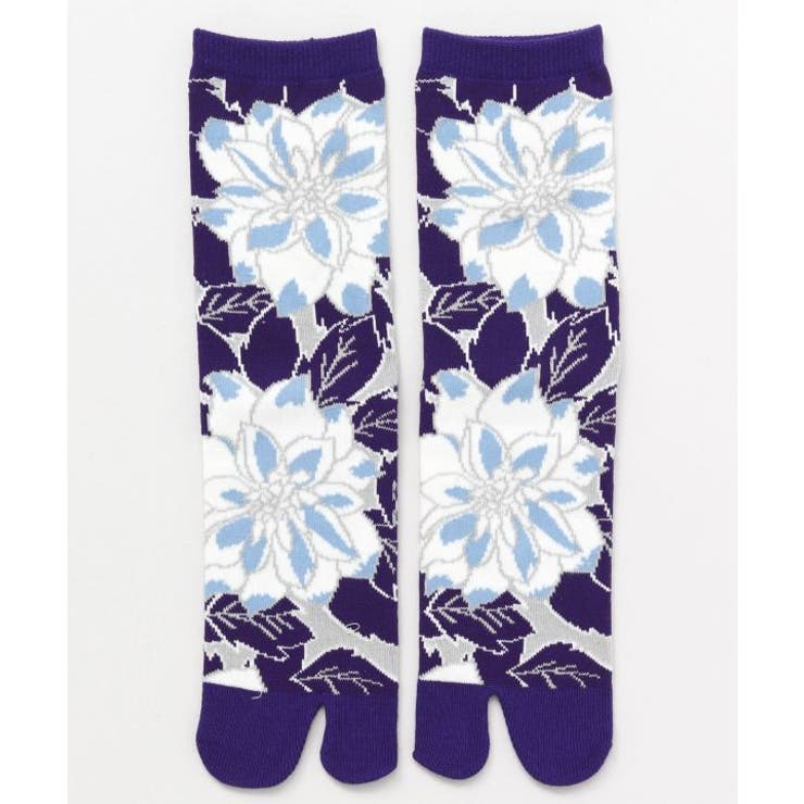 【カヤ】足袋型くつ下23～25cm 立秋花 白鼠 | アミナコレクション  | 詳細画像6 