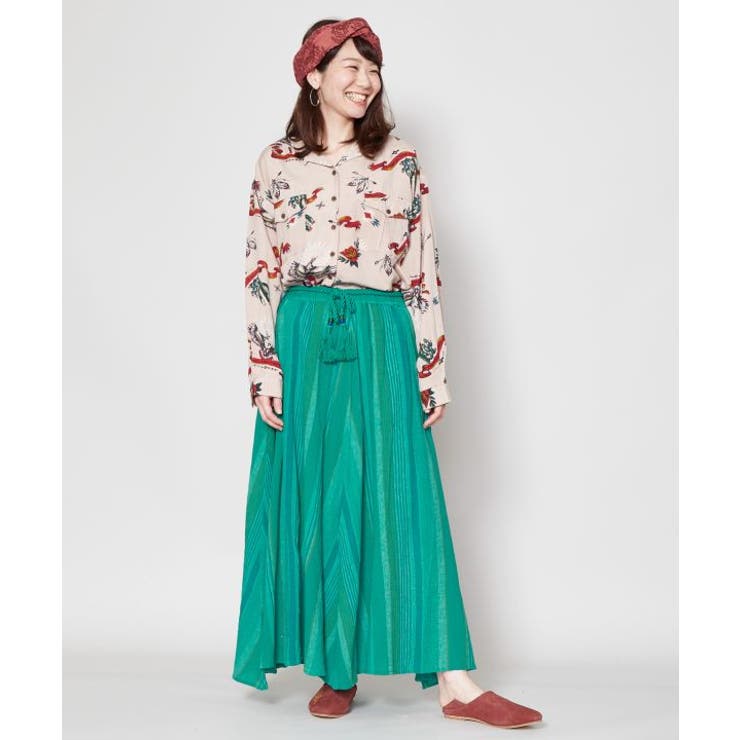 チャイハネ】南インド織りモルジブスカート[品番：ACNW0014320