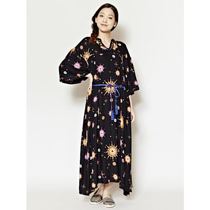 【チャイハネ】イスラミック風プリントワンピース | アミナコレクション  | 詳細画像7