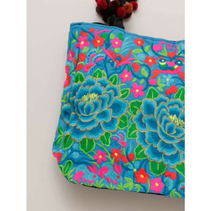 チャイハネ】モン族花刺繍BIGトートバッグ[品番：ACNW0007011