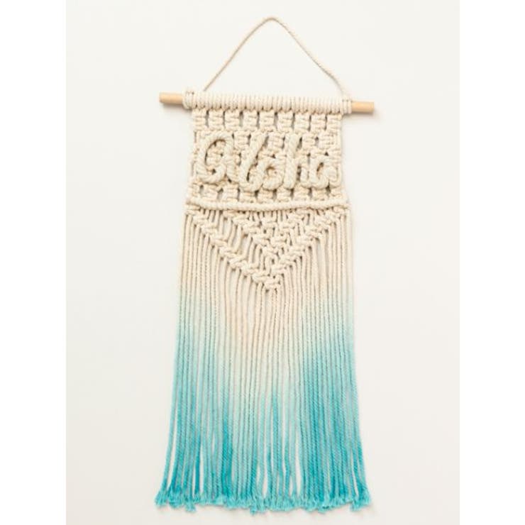 ブルー | 【Kahiko】グラデーションロープ壁掛けオーナメント | アミナコレクション