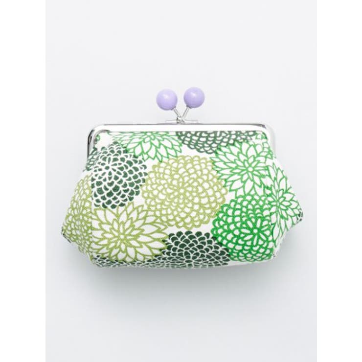 グリーン | 【カヤ】帆布堂 花衣たわらがま口 | アミナコレクション 