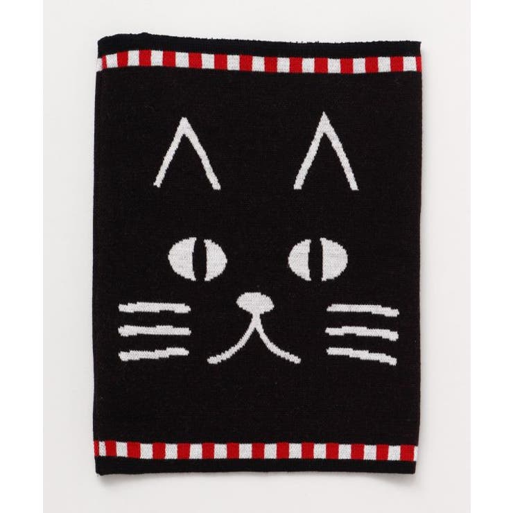 ブラック×レッド | 【カヤ】黒猫腹巻き Mサイズ | アミナコレクション 