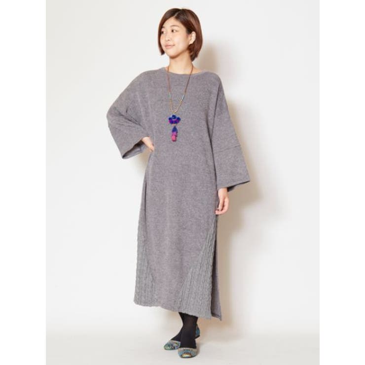 チャイハネ Yul ケーブル 畦編みニットワンピース 品番 Acnw チャイハネ チャイハネ のレディースファッション通販 Shoplist ショップリスト