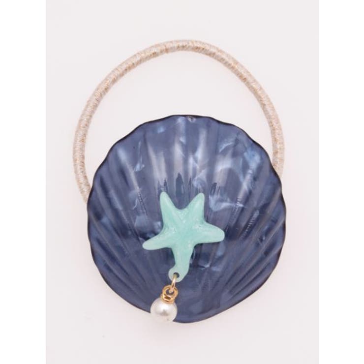 ネイビー | 【チャイハネ】サンライズシェルヘアゴム 韓国 | アミナコレクション