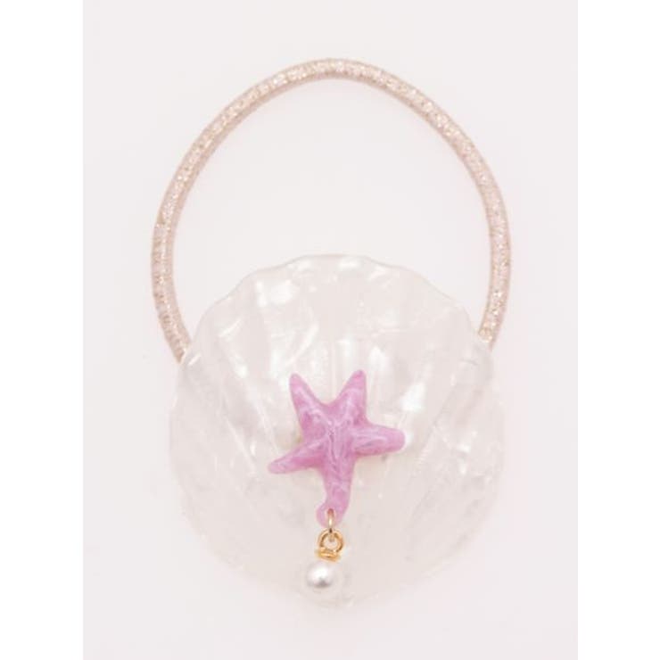 ホワイト | 【チャイハネ】サンライズシェルヘアゴム 韓国 | アミナコレクション