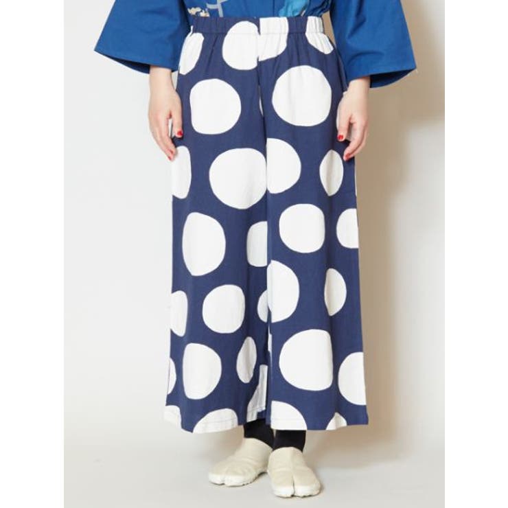 カヤ 水玉モダンワイドパンツ 品番 ACNW0006085 アミナコレクション アミナコレクション レディース
