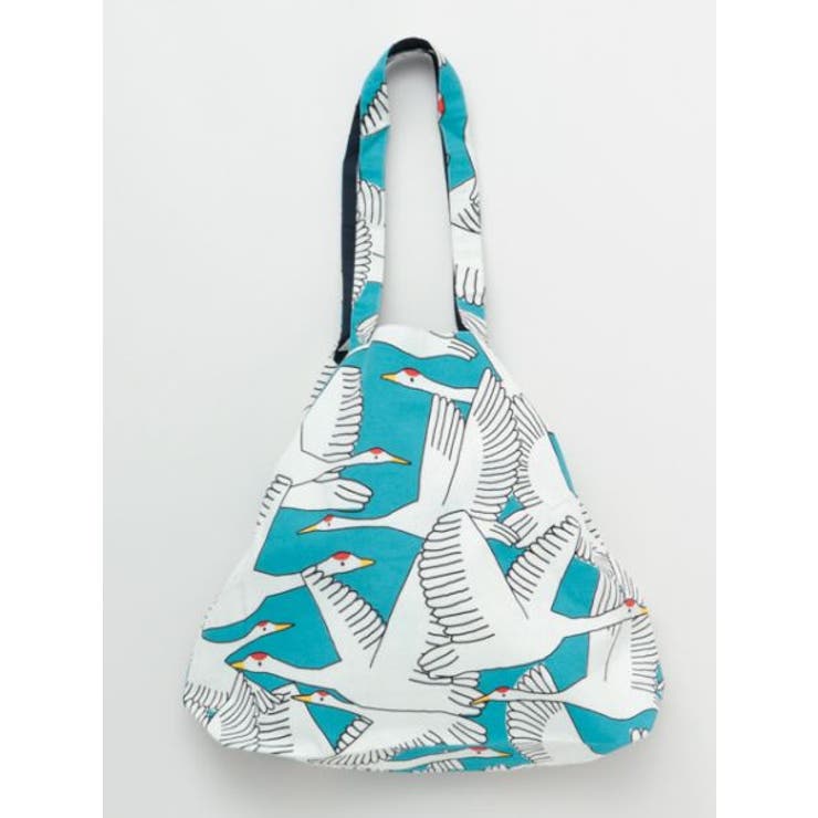 ブルー | 【カヤ】鶴の結びトートバッグ | アミナコレクション