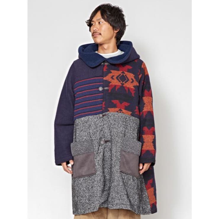 チャイハネ】ノマドパッチワークMEN'Sコート[品番：ACNW0009233