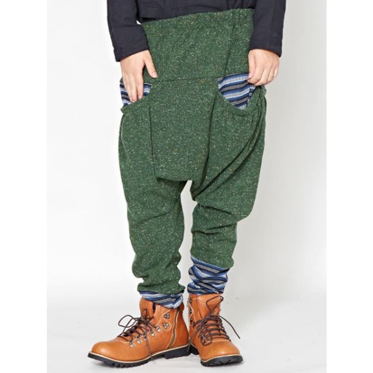 チャイハネ】yul ツイード風ニットソーMEN'Sサルエルパンツ[品番