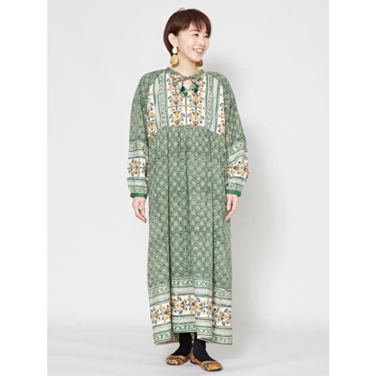 チャイハネ 木版プリントフォークロアワンピース 品番 Acnw チャイハネ チャイハネ のレディースファッション通販 Shoplist ショップリスト