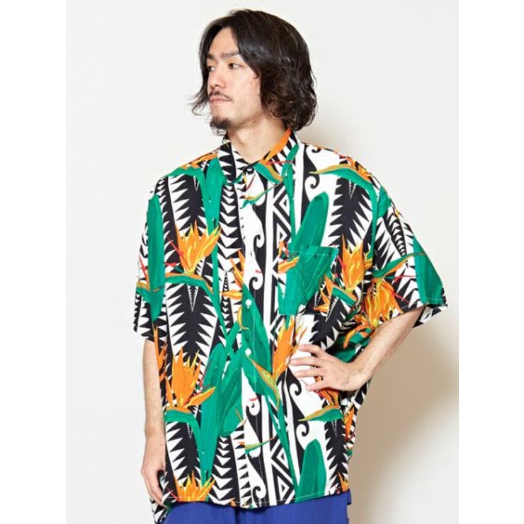チャイハネ Yul 極楽鳥花メンズシャツ 品番 Acnw チャイハネのメンズファッション通販 Shoplist ショップリスト