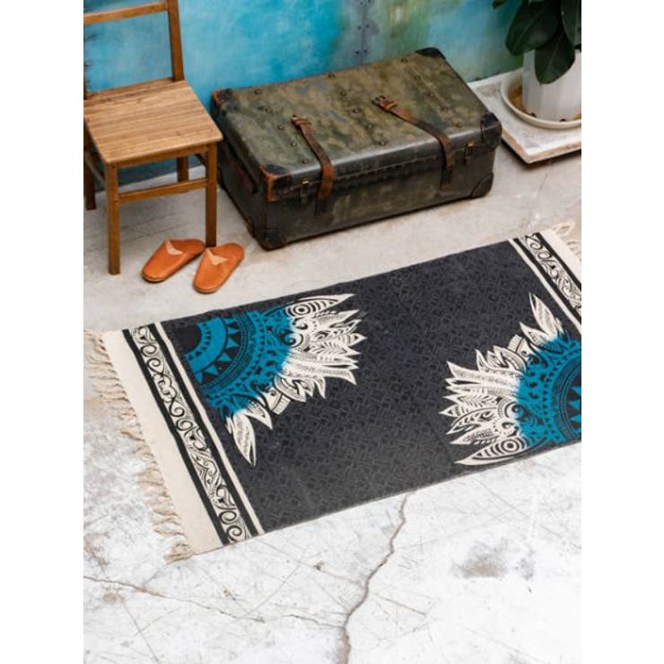 ブラック | 【チャイハネ】ネイダーラマット約150cm | アミナコレクション 