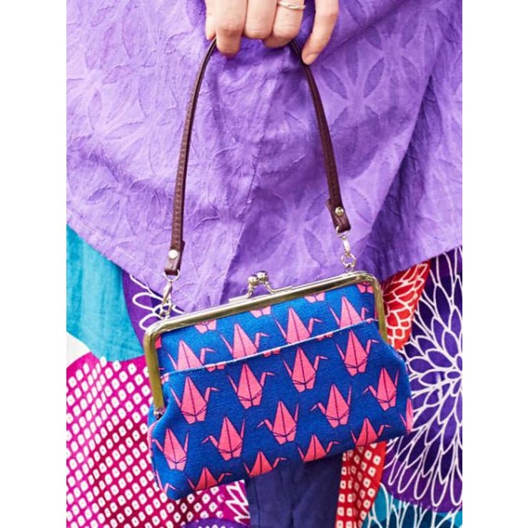【カヤ】帆布レトロ手付きがま口 | アミナコレクション  | 詳細画像1 