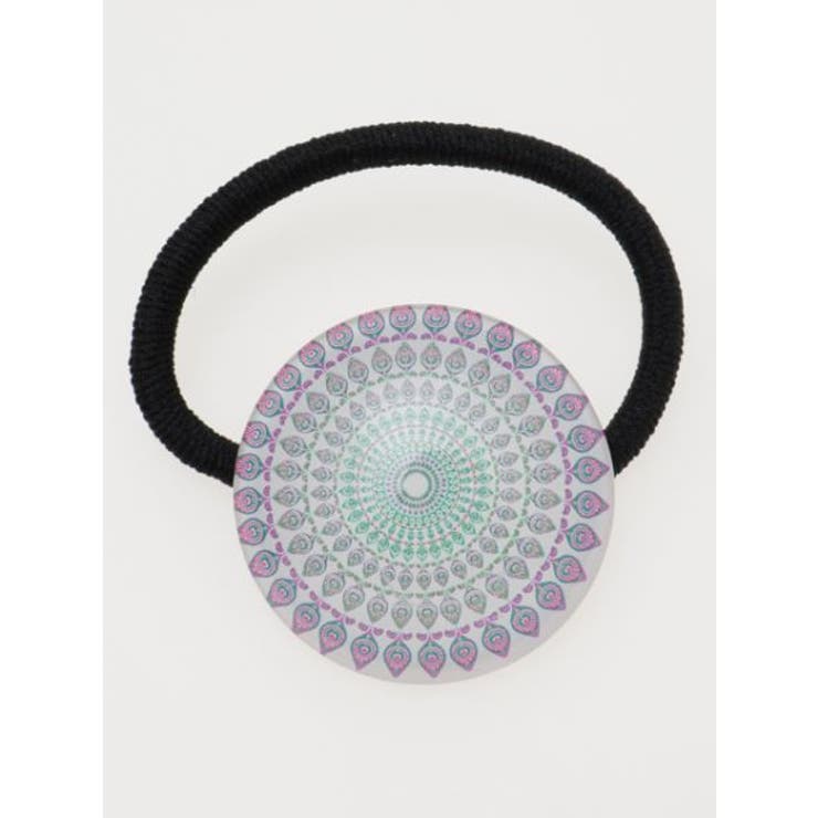 パープル | 【チャイハネ】曼荼羅模様ガラスヘアゴム | アミナコレクション 