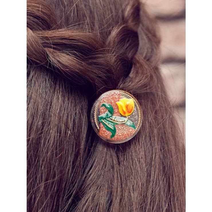 【欧州航路】チューリチェコガラスボタンヘアゴム | アミナコレクション  | 詳細画像1 