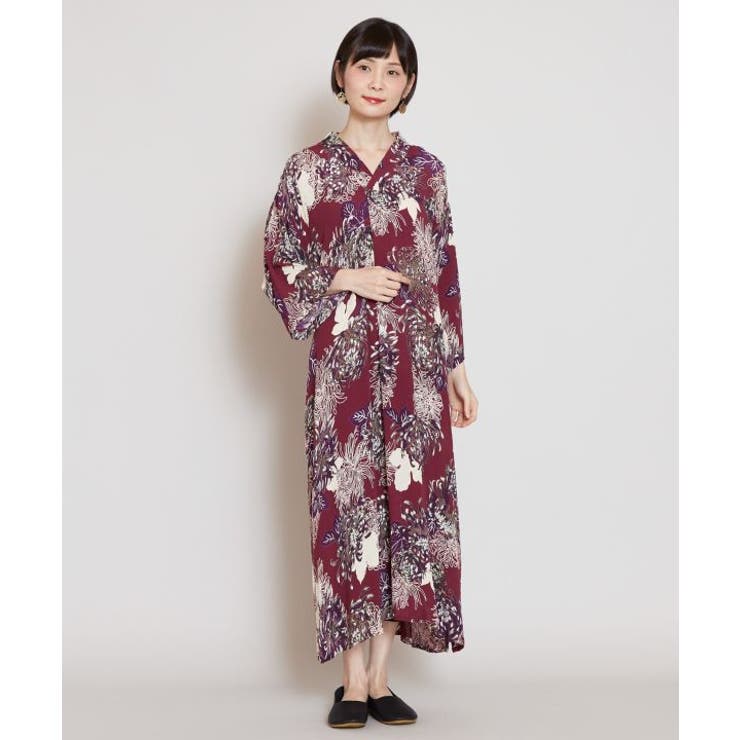 カヤ こぼれ菊 着物風ワンピース 品番 Acnw チャイハネ チャイハネ のレディースファッション通販 Shoplist ショップリスト