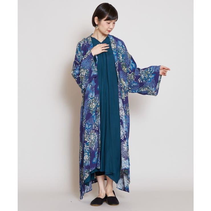 2026年最新和柄 最終値下！カネコイサオピンクハウス和柄花柄菊 カネコイサオ　和柄ワンピース