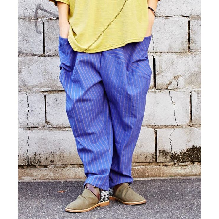 チャイハネ ストライプmen Sルーズパンツ 品番 Acnw チャイハネのメンズファッション通販 Shoplist ショップリスト