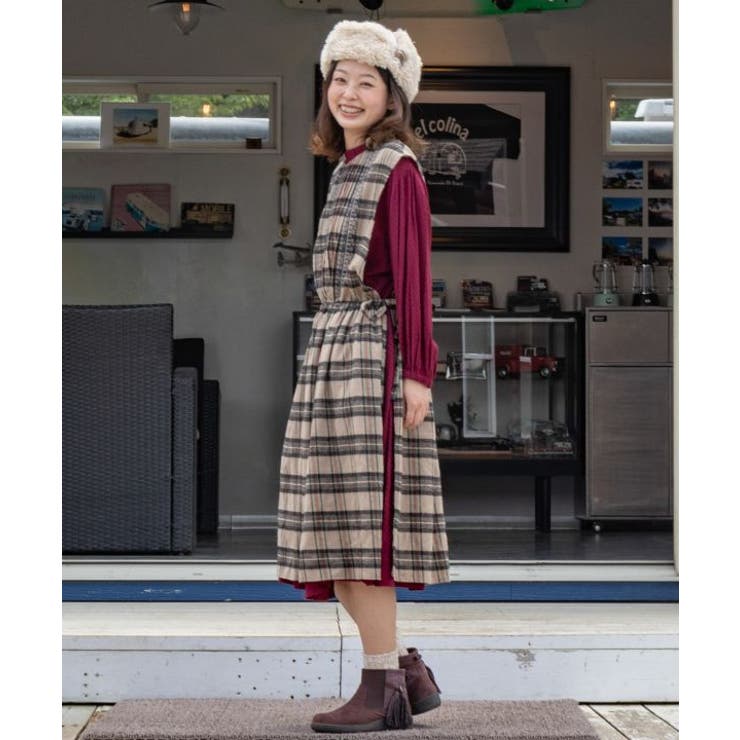 チャイハネ チェック重ね着ワンピース 品番 Acnw チャイハネ チャイハネ のレディースファッション通販 Shoplist ショップリスト