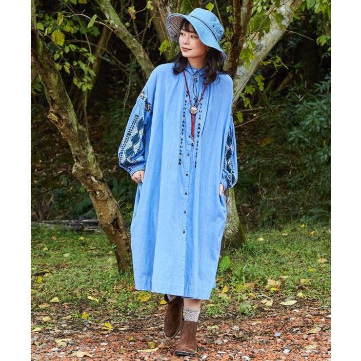 チャイハネ】ヨーパ刺繍ワンピース[品番：ACNW0017538]｜アミナ