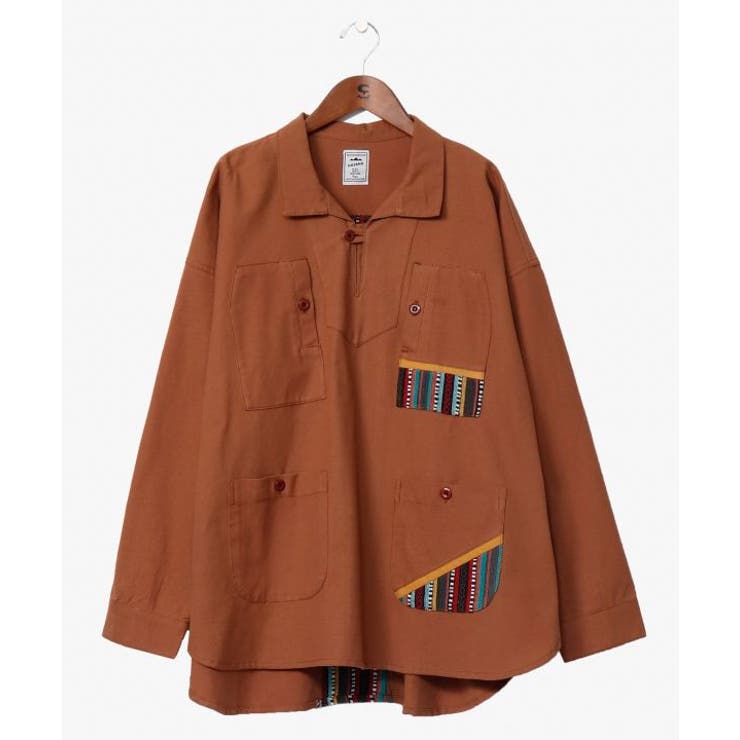 ブラウン | 【チャイハネ】パハルMEN'Sトップス | アミナコレクション