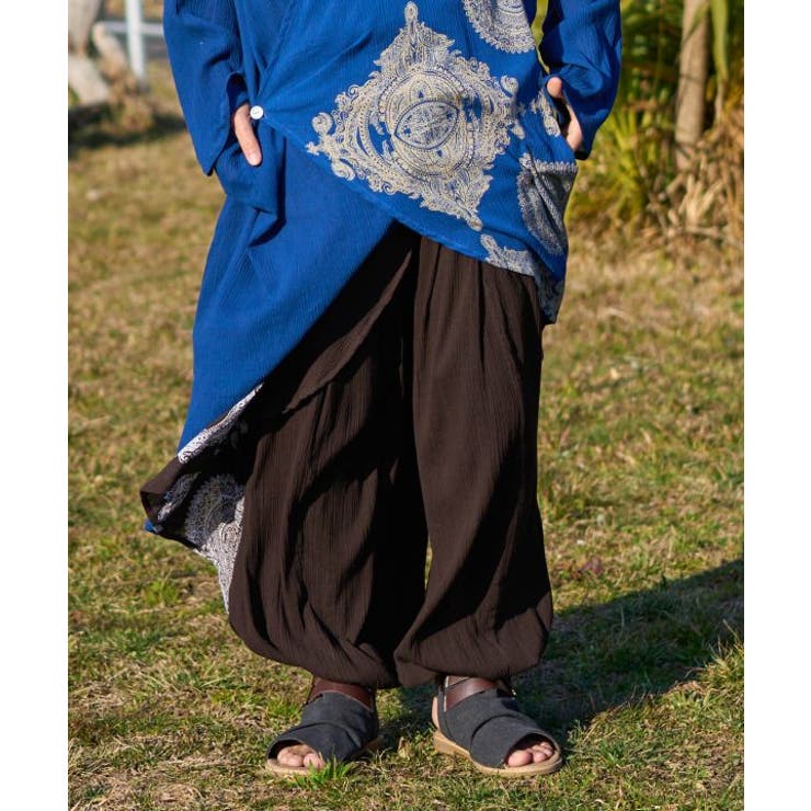 チャイハネ】アシトラMEN'S変形サルエルパンツ[品番