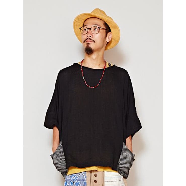 ブラック | 【チャイハネ】ネパールコットン アナンダトップス（ユニセックス） | アミナコレクション 