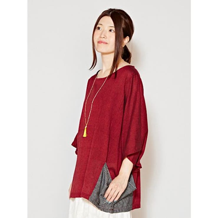 レッド | 【チャイハネ】ネパールコットン アナンダトップス（ユニセックス） | アミナコレクション 