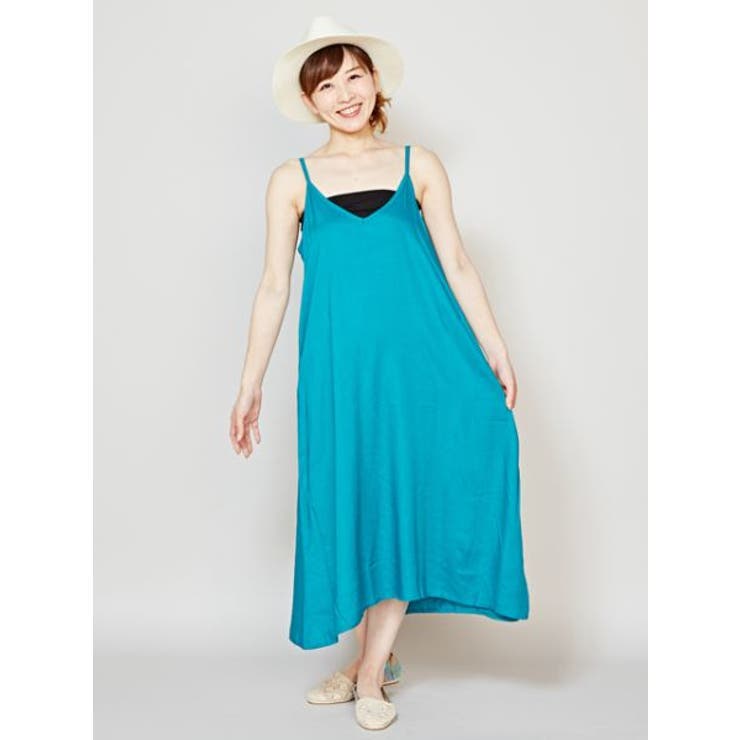 ターコイズブルー | 【チャイハネ】yul ソレイユキャミワンピース | アミナコレクション