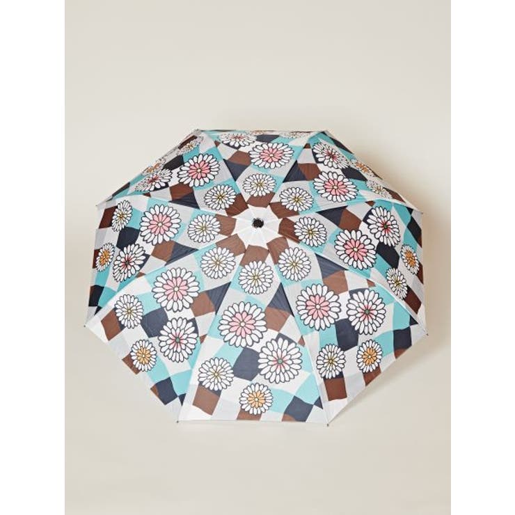 【カヤ】晴雨兼用折りたたみ傘 和モダン柄 市松花 | アミナコレクション  | 詳細画像3