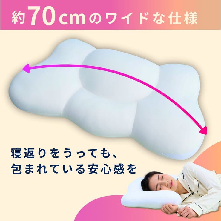 女神の無重力まくら MottoFuwamochi / 枕カバー付 | FLEFIMA | 詳細画像2 