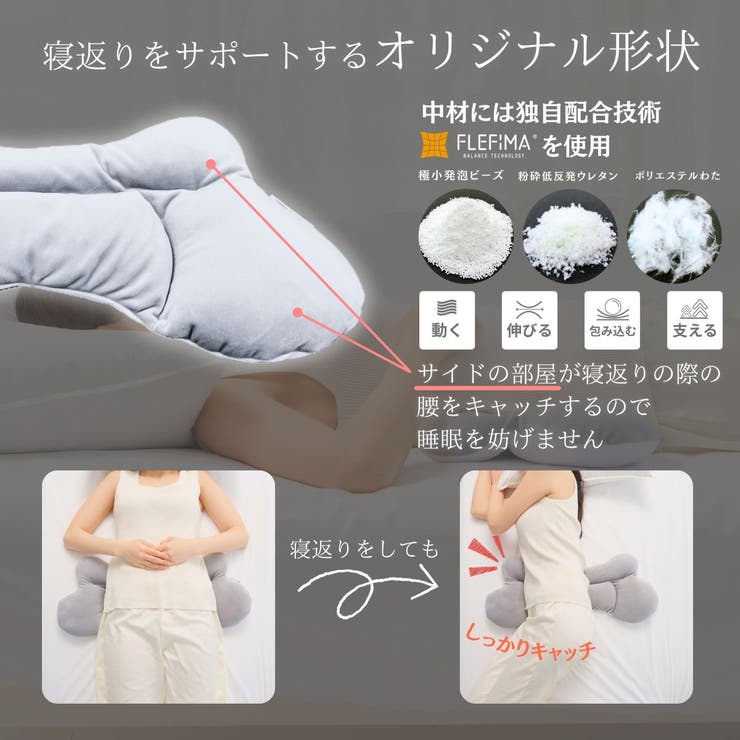 空間fitのふんわり腰まくら | FLEFIMA | 詳細画像4 