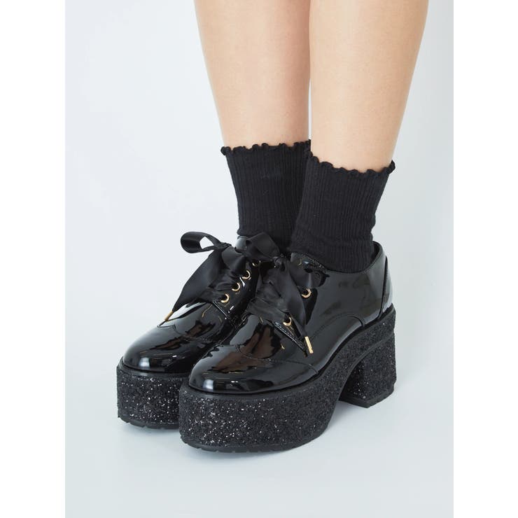 1440円 新発売 ank rouge靴 Lサイズ 黒