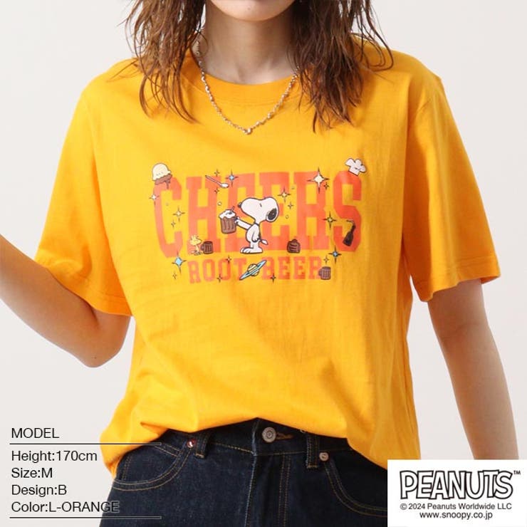 スヌーピー Tシャツ 半袖 プリント SNOOPY PEANUTS | CharaBasket | 詳細画像13 